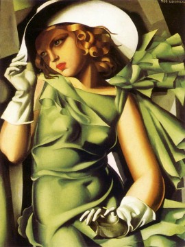  Tamara Lienzo - Chica con guantes 1929 contemporánea Tamara de Lempicka